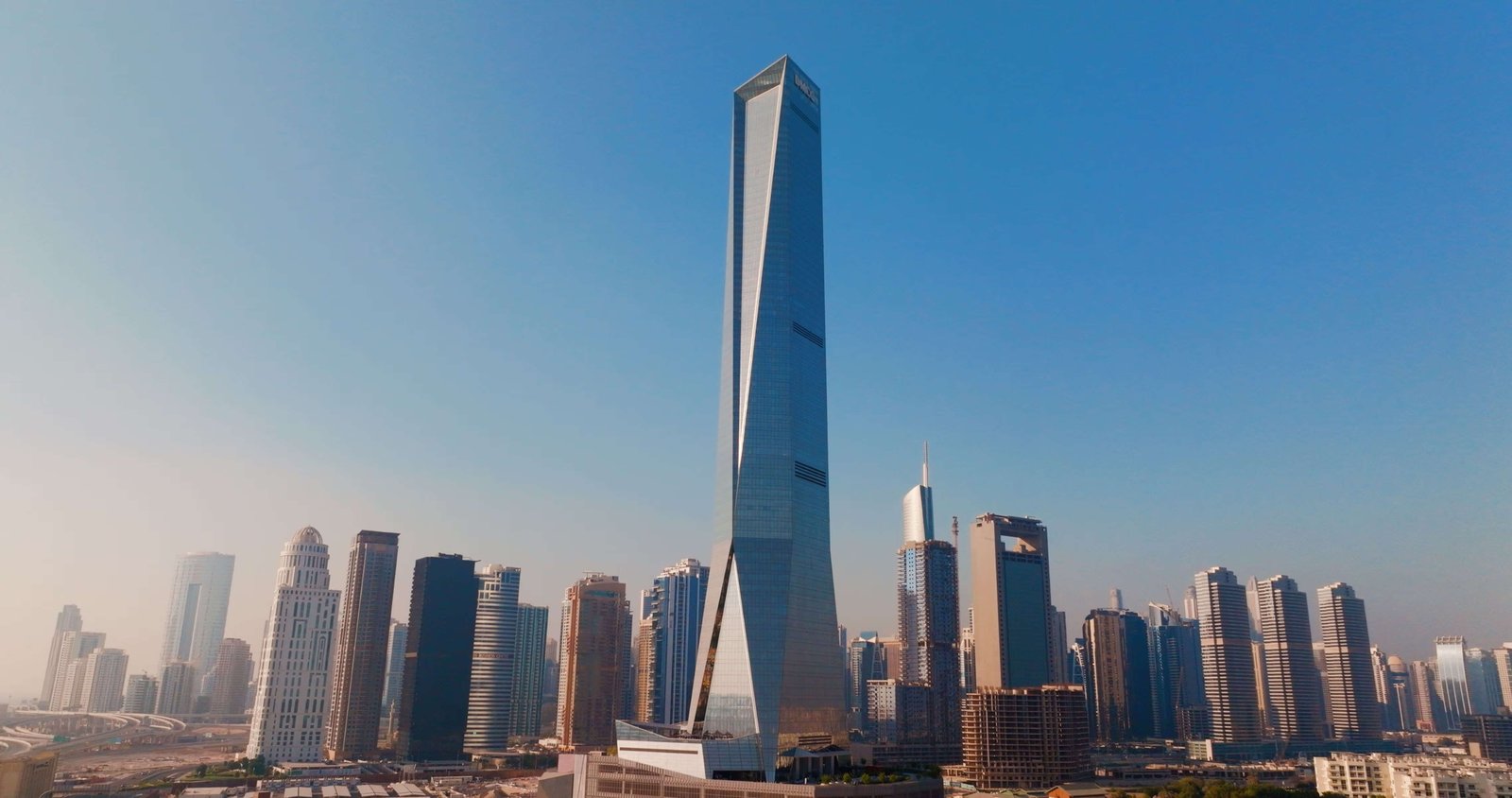Urban view of Dubai associated with international trade